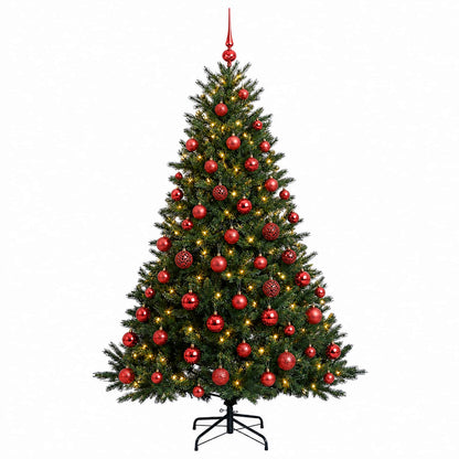 vidaXL Artificial Christmas Tree with Bauble 210 cm 300 LEDs