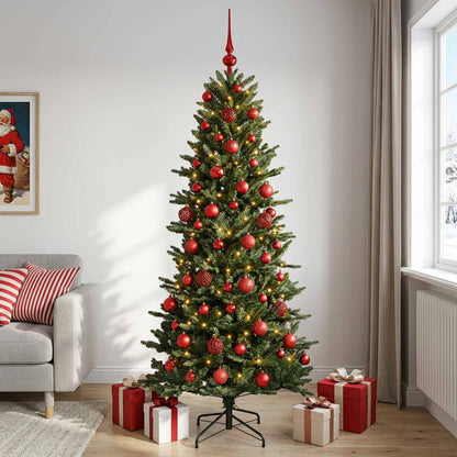vidaXL Artificial Christmas Tree with Bauble 240 cm 300 LEDs