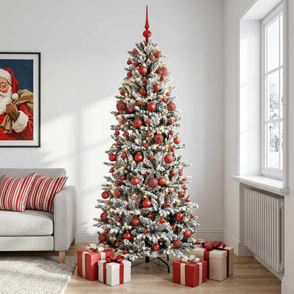 vidaXL Artificial Christmas Tree with Bauble 180 cm 300 LEDs