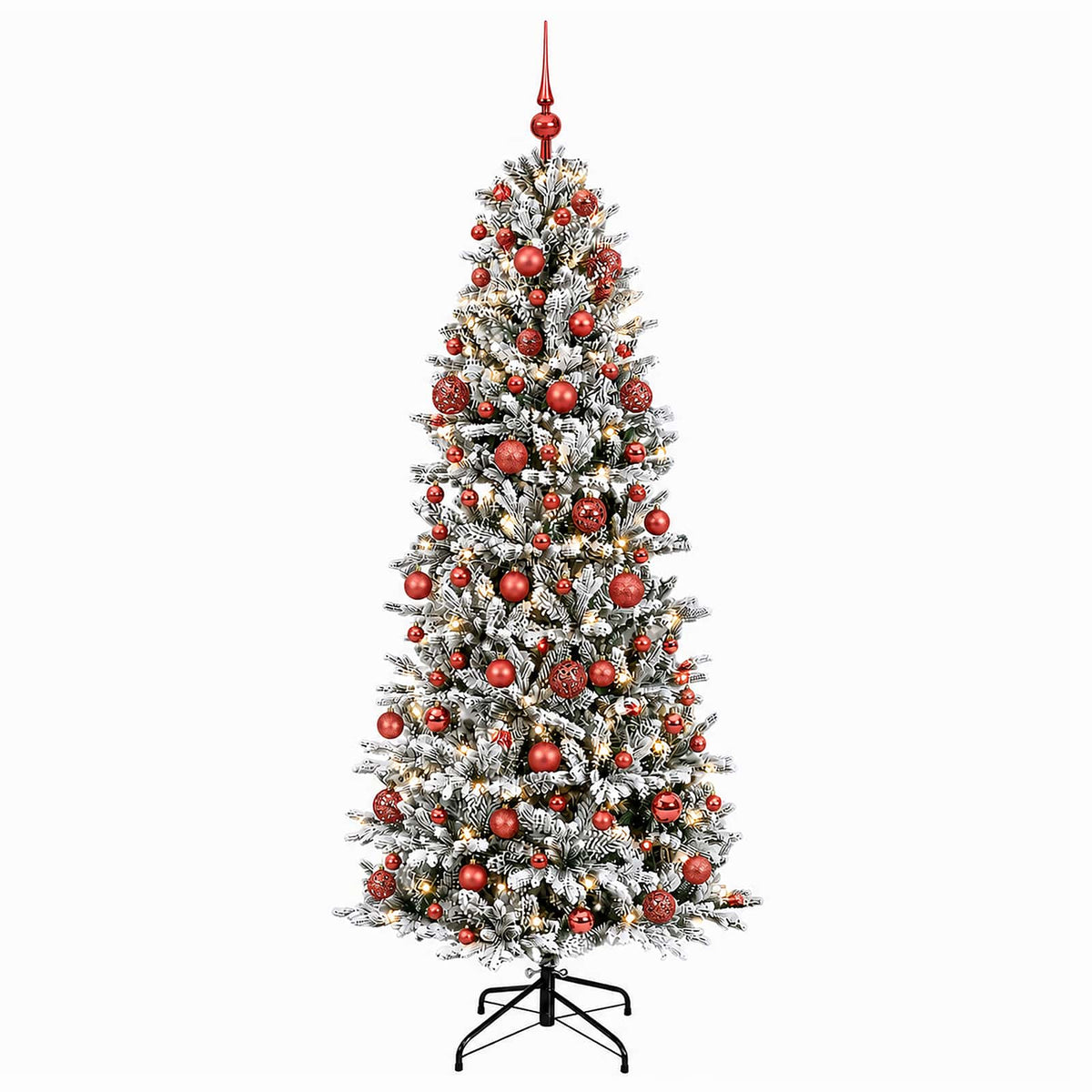 vidaXL Artificial Christmas Tree with Bauble 180 cm 300 LEDs