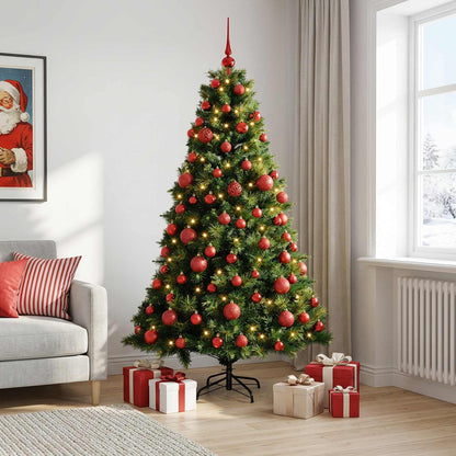 vidaXL Artificial Christmas Tree with Bauble 240 cm 300 LEDs