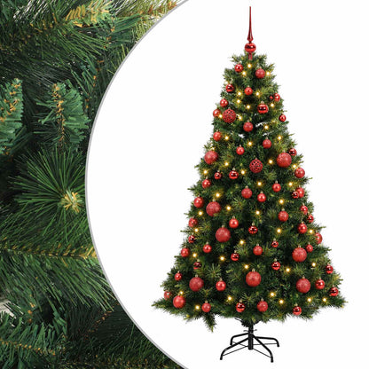 vidaXL Artificial Christmas Tree with Bauble 240 cm 300 LEDs