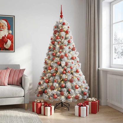 vidaXL Artificial Christmas Tree with Bauble 240 cm 300 LEDs