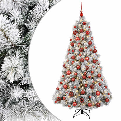 vidaXL Artificial Christmas Tree with Bauble 240 cm 300 LEDs