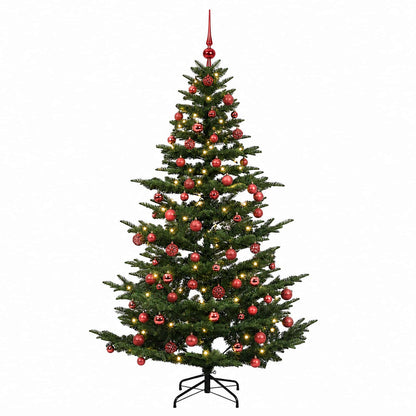 vidaXL Artificial Christmas Tree with Bauble 180 cm 300 LEDs