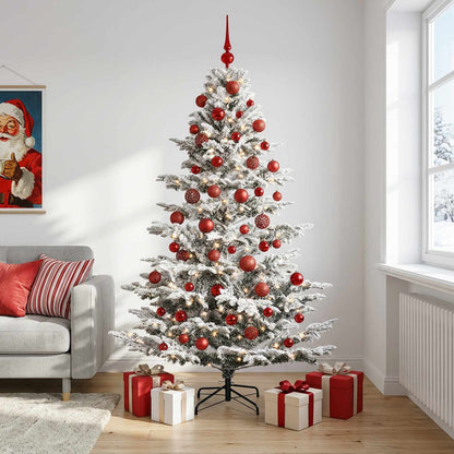 vidaXL Artificial Christmas Tree with Bauble 210 cm 300 LEDs