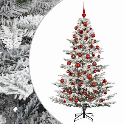 vidaXL Artificial Christmas Tree with Bauble 180 cm 300 LEDs