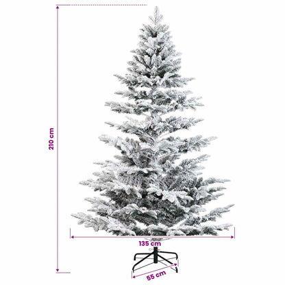 vidaXL Artificial Christmas Tree with Bauble 210 cm 300 LEDs