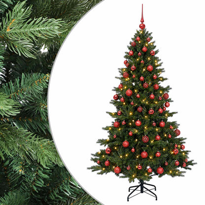 vidaXL Artificial Christmas Tree with Bauble 210 cm 300 LEDs