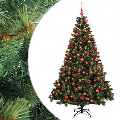 vidaXL Artificial Christmas Tree with Bauble 180 cm 300 LEDs