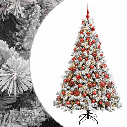 vidaXL Artificial Christmas Tree with Bauble 240 cm 300 LEDs