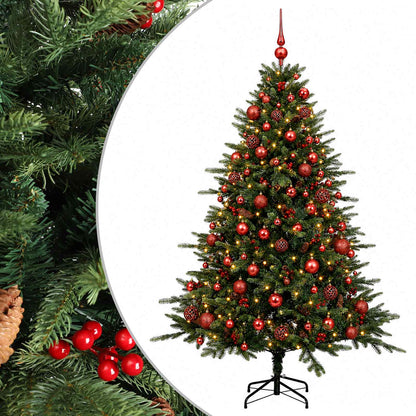 vidaXL Artificial Christmas Tree with Bauble 210 cm 300 LEDs