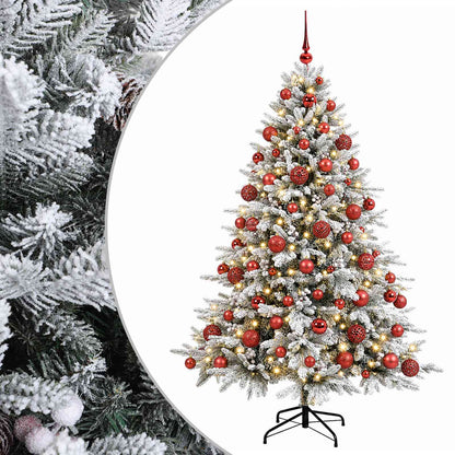 vidaXL Artificial Christmas Tree with Bauble 180 cm 300 LEDs