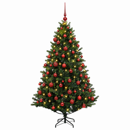 vidaXL Artificial Christmas Tree with Bauble 210 cm 300 LEDs