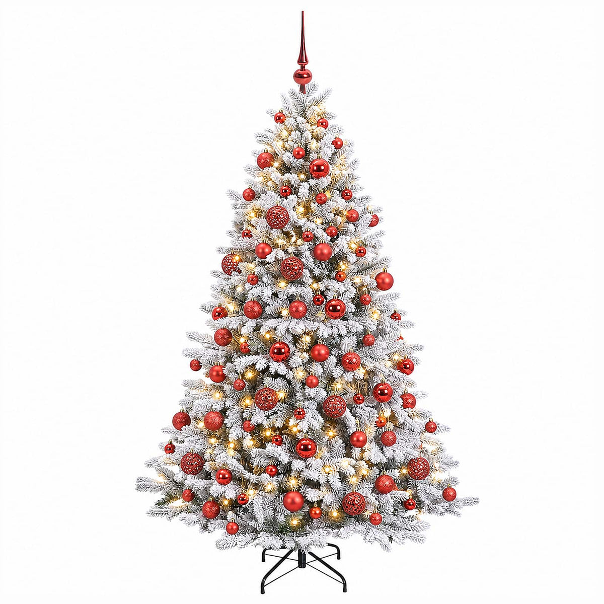 vidaXL Artificial Christmas Tree with Bauble 240 cm 300 LEDs