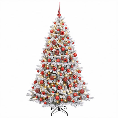 vidaXL Artificial Christmas Tree with Bauble 240 cm 300 LEDs