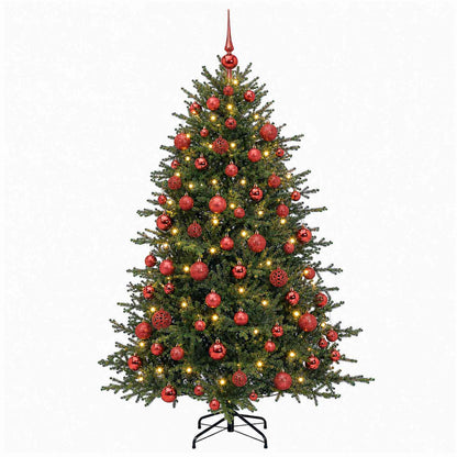 vidaXL Artificial Christmas Tree with Bauble 180 cm 300 LEDs