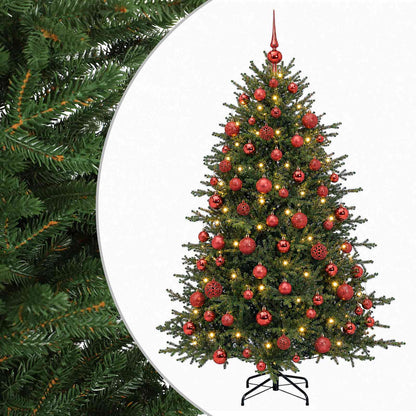 vidaXL Artificial Christmas Tree with Bauble 210 cm 300 LEDs
