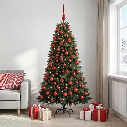 vidaXL Artificial Christmas Tree with Bauble 240 cm 300 LEDs