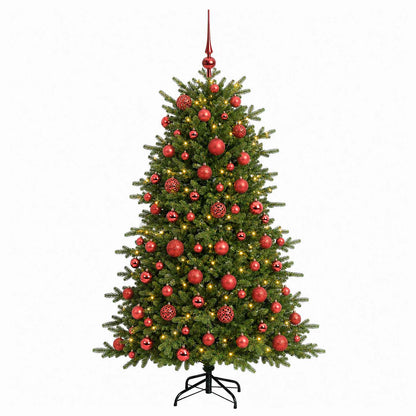 vidaXL Artificial Christmas Tree with Bauble 180 cm 300 LEDs