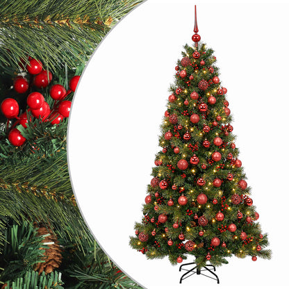vidaXL Artificial Christmas Tree with Bauble 240 cm 300 LEDs