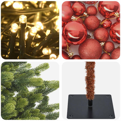 vidaXL Artificial Christmas Tree with Bauble 180 cm 300 LEDs