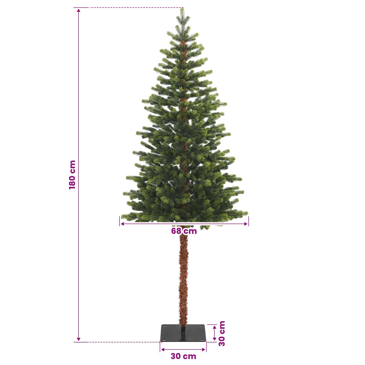 vidaXL Artificial Christmas Tree with Bauble 180 cm 300 LEDs