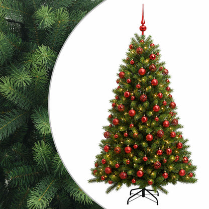 vidaXL Artificial Christmas Tree with Bauble 210 cm 300 LEDs