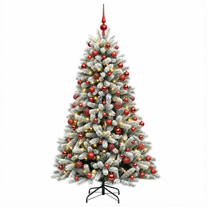 vidaXL Artificial Christmas Tree with Bauble 210 cm 300 LEDs