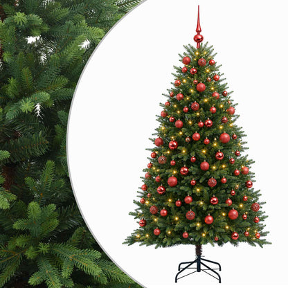 vidaXL Artificial Christmas Tree with Bauble 210 cm 300 LEDs