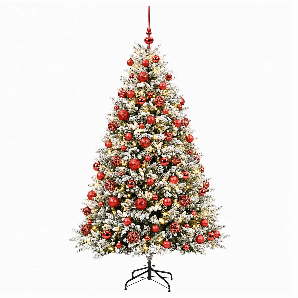 vidaXL Artificial Christmas Tree with Bauble 240 cm 300 LEDs
