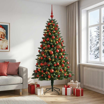vidaXL Artificial Christmas Tree with Bauble 180 cm 300 LEDs