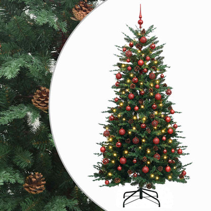 vidaXL Artificial Christmas Tree with Bauble 210 cm 300 LEDs