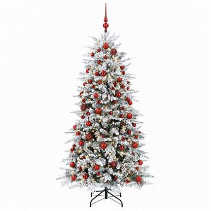 vidaXL Artificial Christmas Tree with Bauble 210 cm 300 LEDs