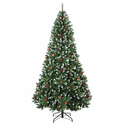 vidaXL Artificial Christmas Tree Green with Bauble 240 cm 300 LEDs
