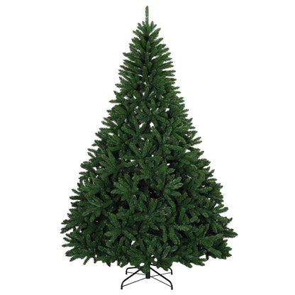 vidaXL Artificial Christmas Tree Mid-green with Ornament 210 cm