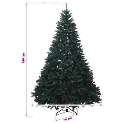 vidaXL Artificial Christmas Tree Dark Green with Bauble 240 cm