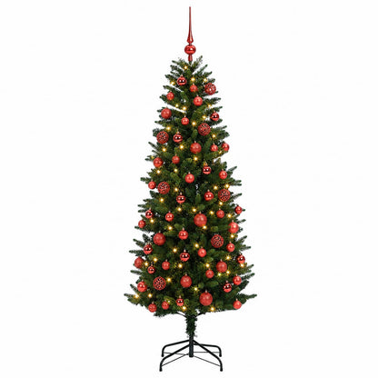 vidaXL Artificial Christmas Tree with Bauble 180 cm 300 LEDs