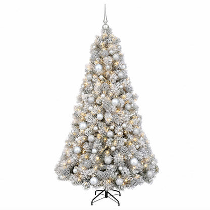 vidaXL Artificial Christmas Tree with Bauble 210 cm 300 LEDs