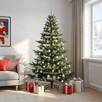 vidaXL Artificial Christmas Tree with Bauble 210 cm 300 LEDs