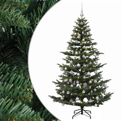 vidaXL Artificial Christmas Tree with Bauble 210 cm 300 LEDs