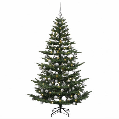 vidaXL Artificial Christmas Tree with Bauble 210 cm 300 LEDs