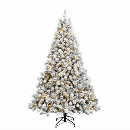 vidaXL Artificial Christmas Tree with Bauble 210 cm 300 LEDs