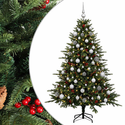 vidaXL Artificial Christmas Tree with Bauble 210 cm 300 LEDs