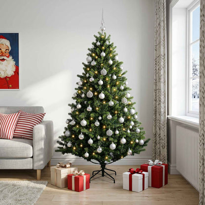 vidaXL Artificial Christmas Tree with Bauble 240 cm 300 LEDs