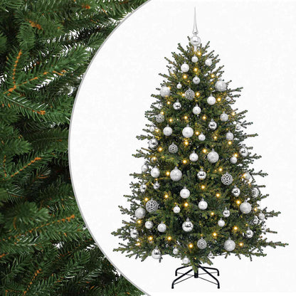 vidaXL Artificial Christmas Tree with Bauble 180 cm 300 LEDs