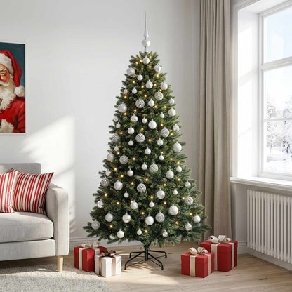 vidaXL Artificial Christmas Tree with Bauble 180 cm 300 LEDs