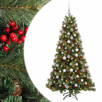 vidaXL Artificial Christmas Tree with Bauble 240 cm 300 LEDs