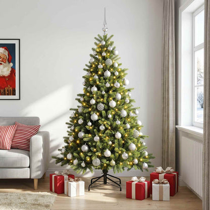 vidaXL Artificial Christmas Tree with Bauble 240 cm 300 LEDs