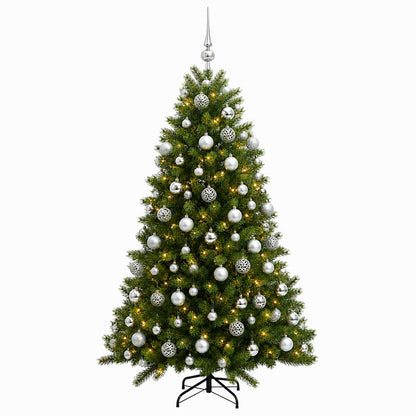 vidaXL Artificial Christmas Tree with Bauble 180 cm 300 LEDs